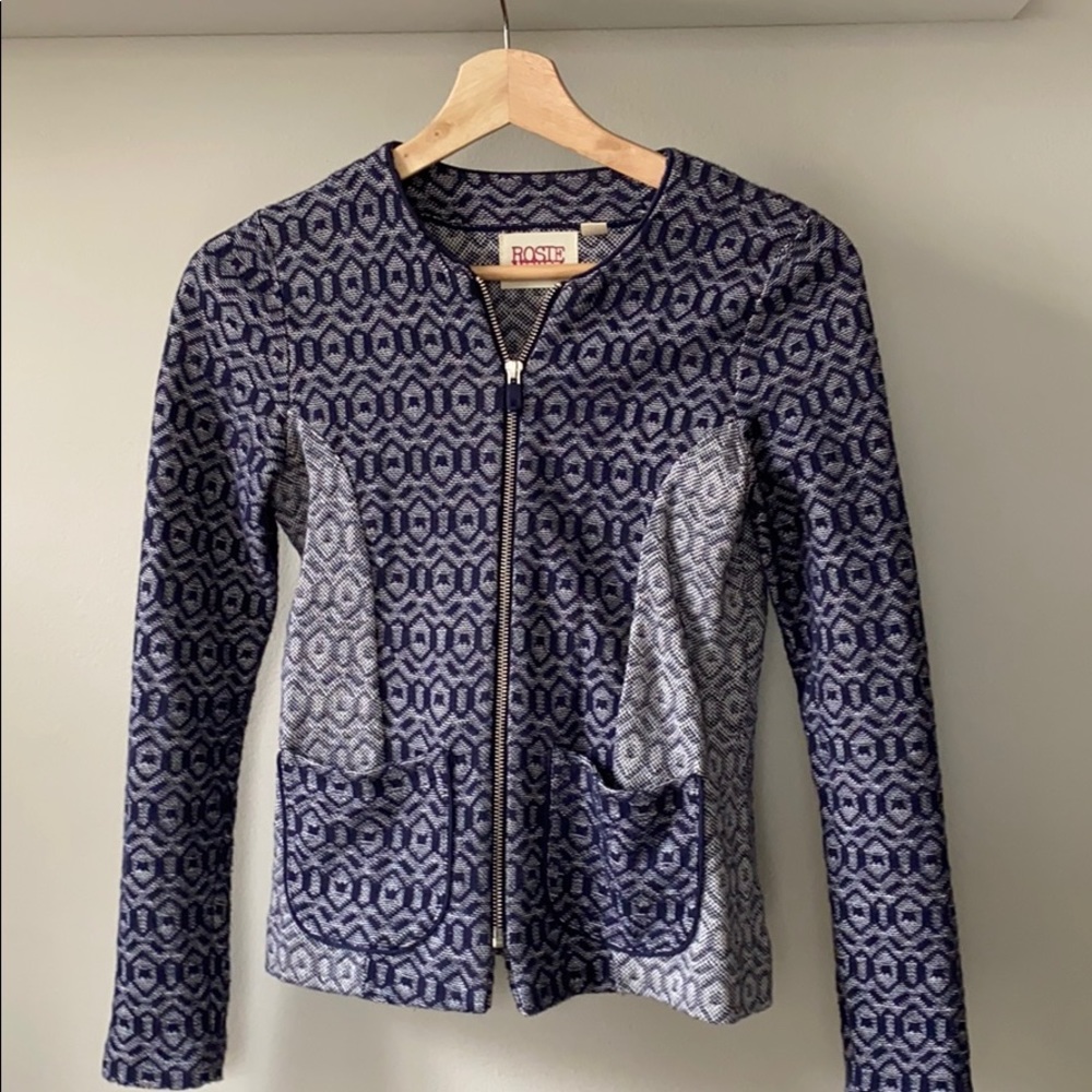 Anthropologie Jacquard Jacket Size XS